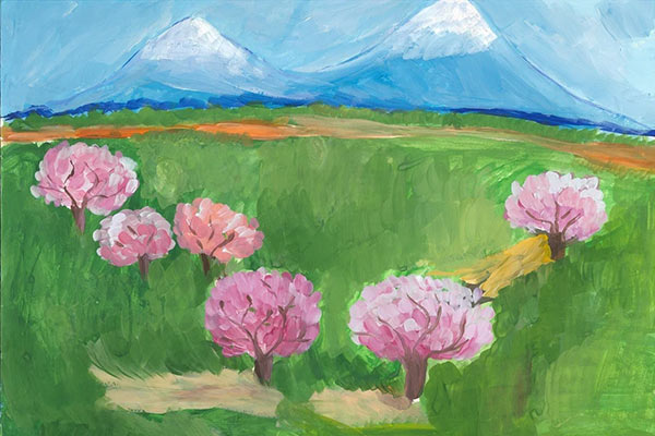 Одни из самых маленьких участников нашего фестиваля — юные художники, дети, живущие за рубежом